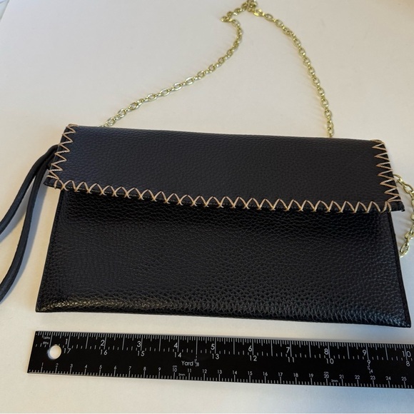 Danielle Nicole Clutch Black With Gold Accent - Picture 5 of 10